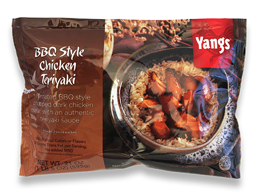 Image of Barbecue Teriyaki Chicken package for retail